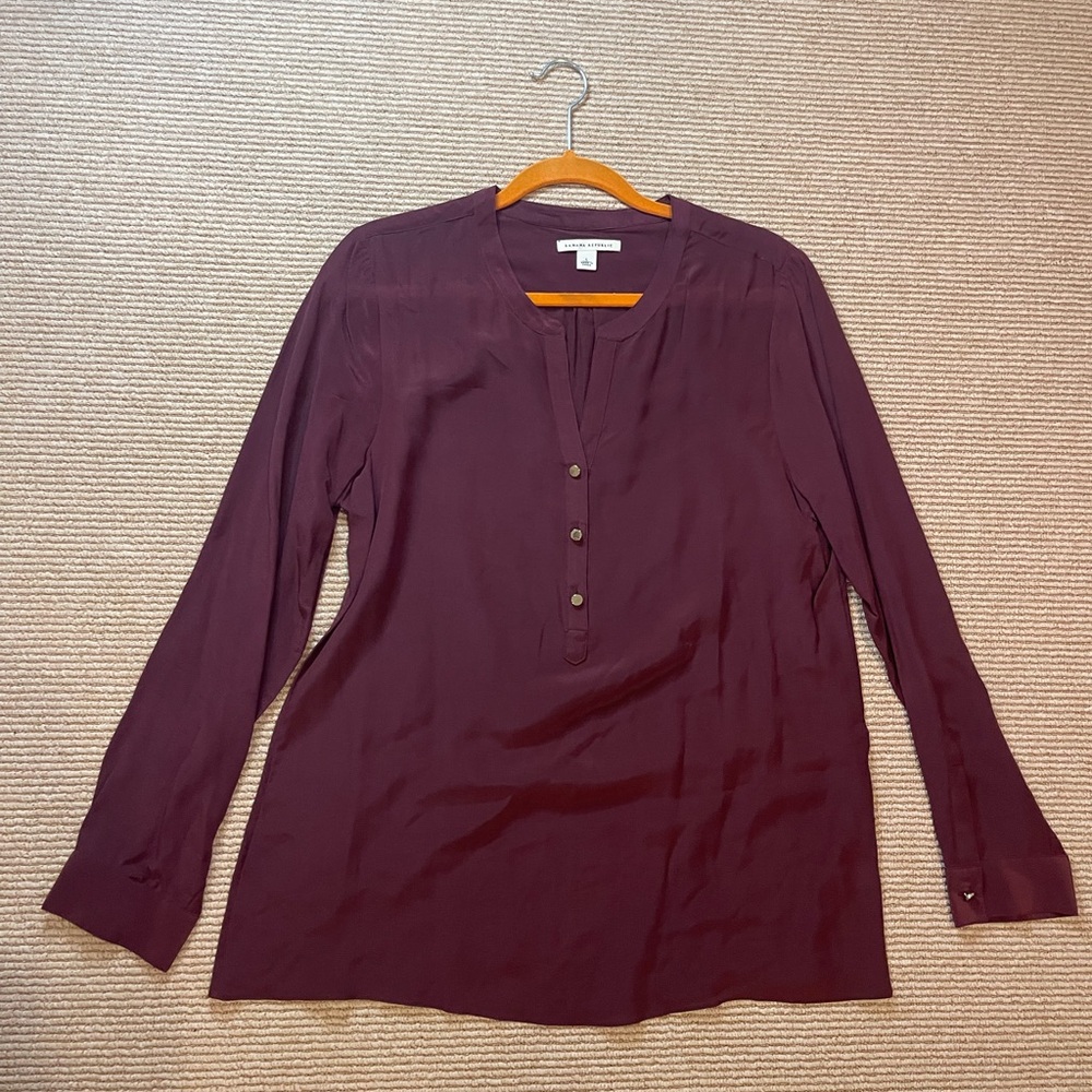 Banana Republic Deep Burgundy Blouse